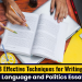 8 Effective Techniques for Writing a Language and Politics Essay