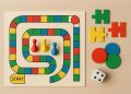 Family enjoying a board game together at home, fostering learning and bonding for children