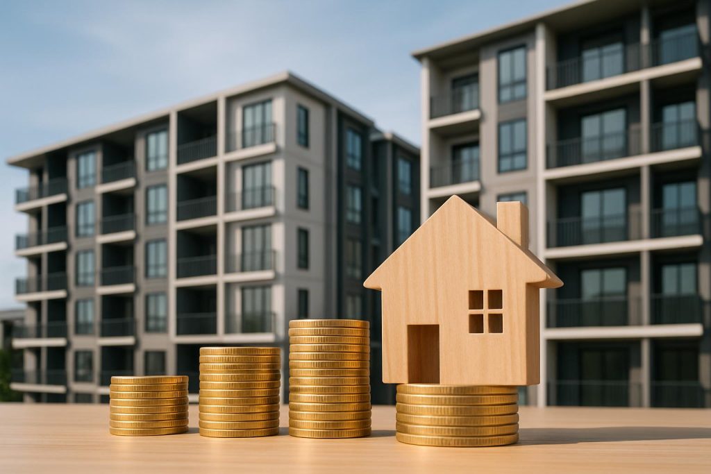 Modern condominium building exterior representing profitable real estate investment opportunities