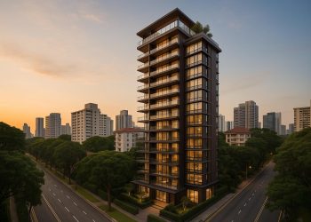 Luxury Peck Hay Road Condo exterior showcasing modern architecture in Singapore's central region