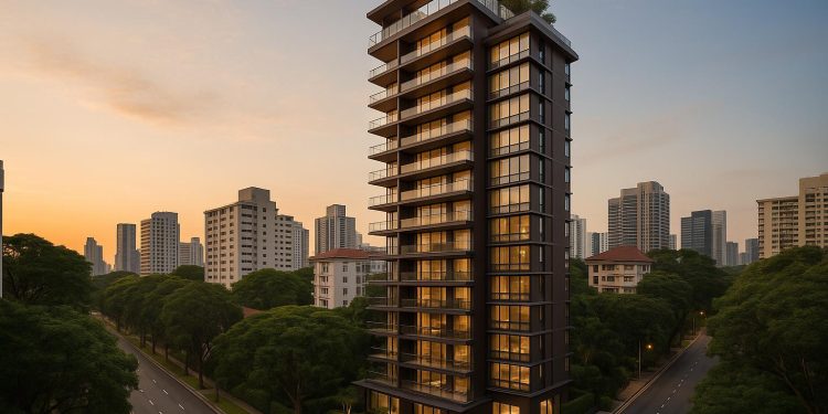 Luxury Peck Hay Road Condo exterior showcasing modern architecture in Singapore's central region
