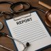 Medical records and expert analysis representing malpractice review by Dr. Eugene Saltzberg