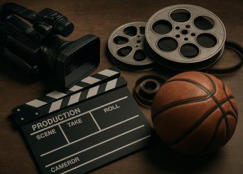 Sports memorabilia collage illustrating themes explored in sports documentaries for deeper understanding