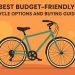Affordable bicycles in a shop display, highlighting top budget-friendly cycle options