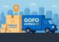 GOFO Express delivery van transporting packages for Walmart Marketplace last mile fulfillment