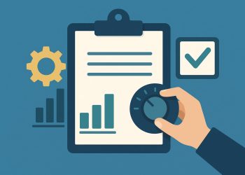 Business workflow illustration highlighting key operational controls for enhanced efficiency