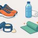 Recovery essentials for runners, including stretching, hydration, nutrition, and foam rolling