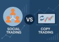 Social trading and copy trading comparison chart illustrating key differences and applications