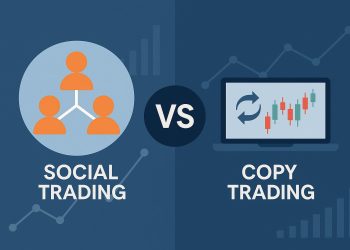 Social trading and copy trading comparison chart illustrating key differences and applications