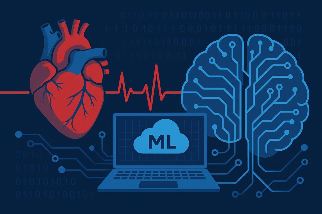 Machine learning algorithms analyzing cardiac data for advancements in cardiology