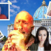 Modern spiritual leader teaching followers online through digital platforms and virtual communities