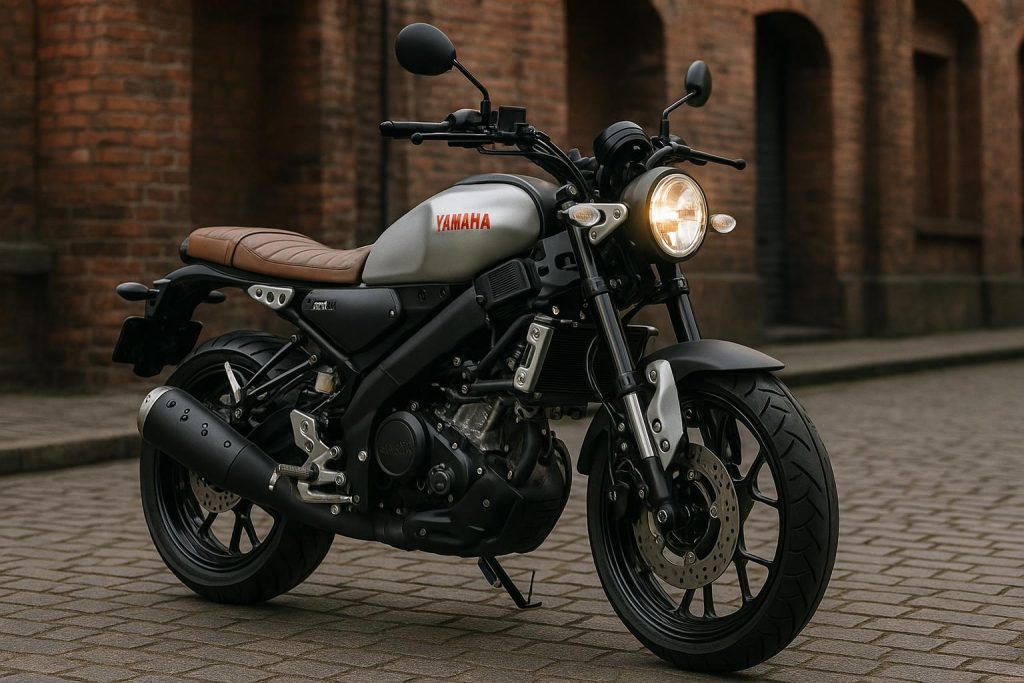 Yamaha XSR 155 showcasing retro-inspired design and modern motorcycle features