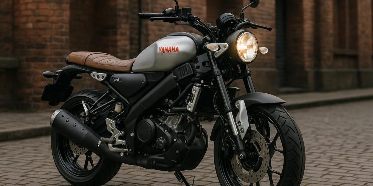 Yamaha XSR 155 showcasing retro-inspired design and modern motorcycle features